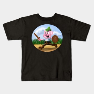 STORYBOOK PIG ADVENTURER Kids T-Shirt